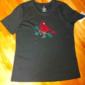 Iyla | Cardinal print tshirt - medium